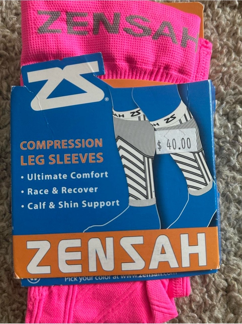 Pink Compression Leg Sleeves - NWT